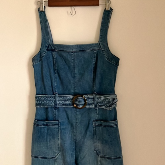 Anthropologie Denim Jumper with Belt size 10 - Picture 4 of 6